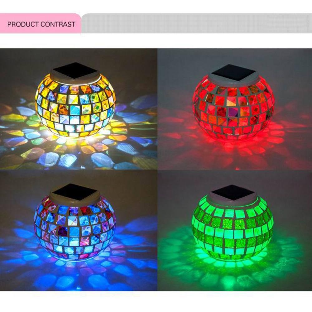 Mosaik LED-Gartenleuchte