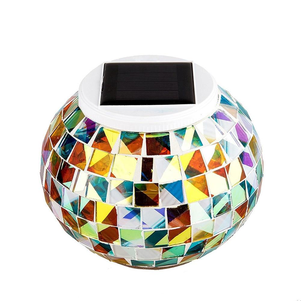 Mosaik LED-Gartenleuchte