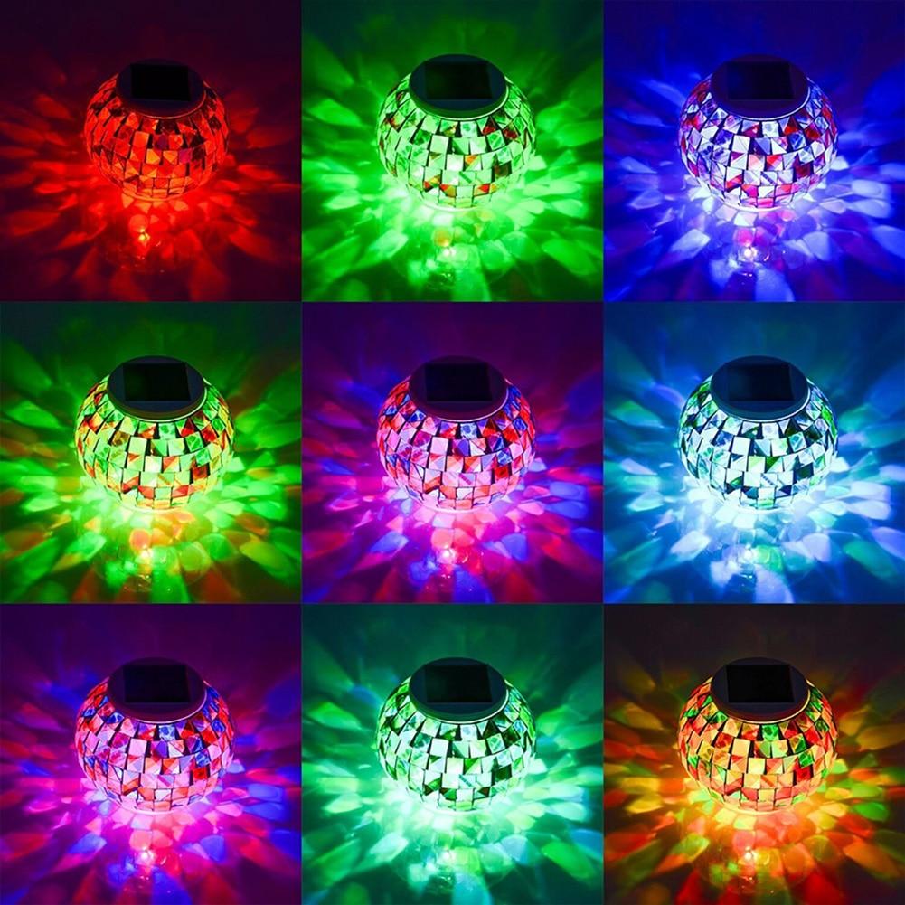 Mosaik LED-Gartenleuchte
