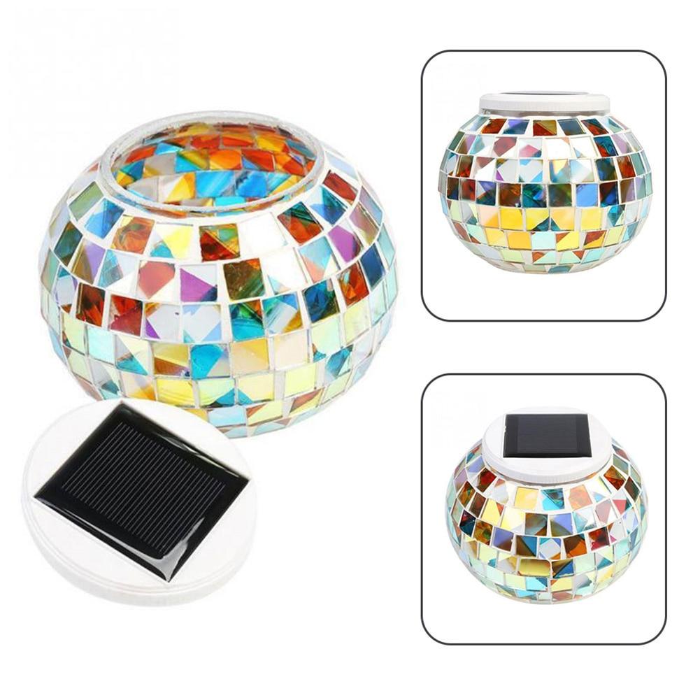 Mosaik LED-Gartenleuchte