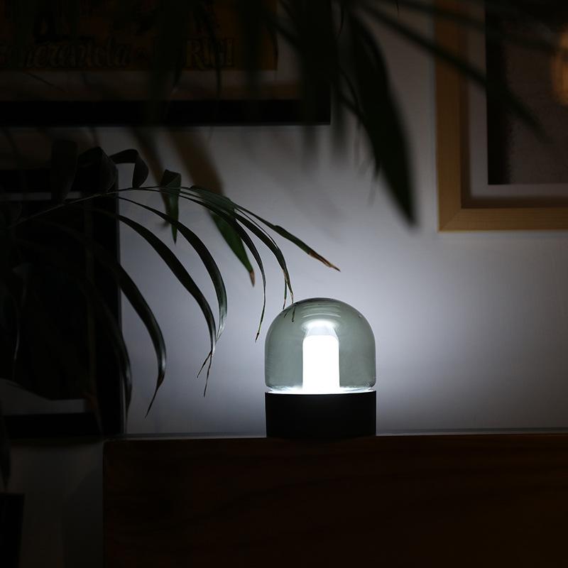 Asher - Glaskuppel-Schreibtischlampe