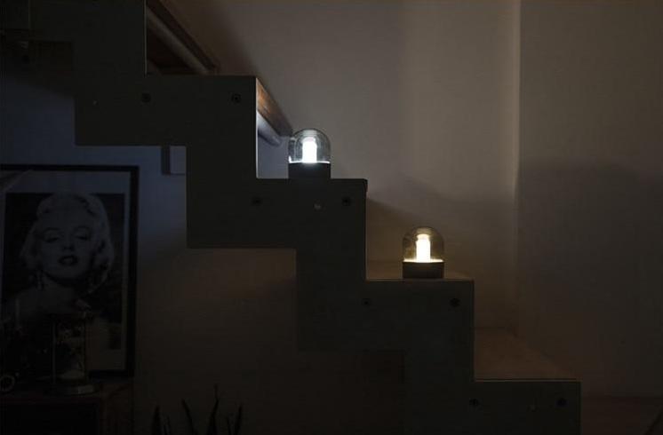 Asher - Glaskuppel-Schreibtischlampe